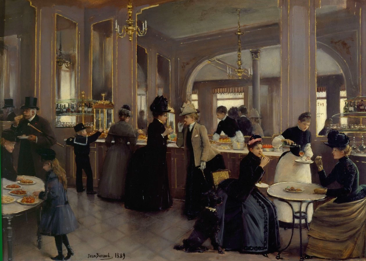 La Patisserie Gloppe agli Champs - Elysees , 1889, Museo Carnavalet